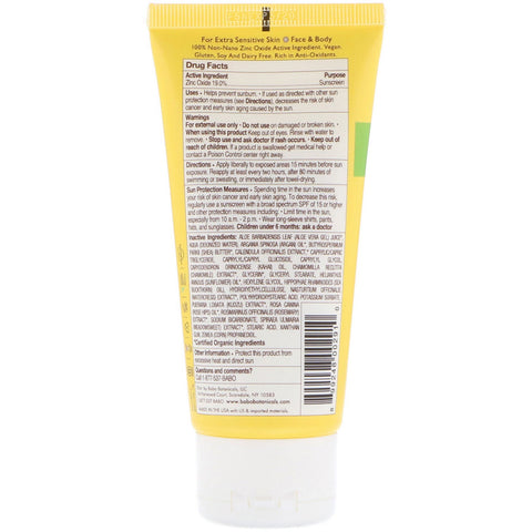 Babo Botanicals, Clear Zinc Sunscreen, SPF 30, Fragrance Free, 3 fl oz (89 ml)