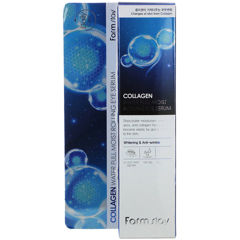 Farmstay, Collagen Water Full Moist Rolling Eye Serum, 25 ml