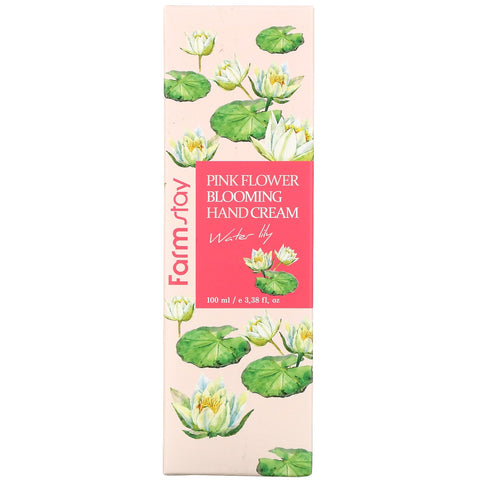 Farmstay, Pink Flower Blooming Hand Cream, Water Lily, 3.38 fl oz (100 ml)