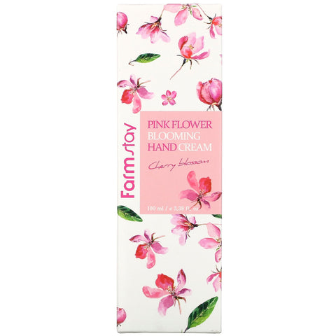 Farmstay, Pink Flower Blooming Hand Cream, Cherry Blossom,  3.38 fl oz (100 ml)