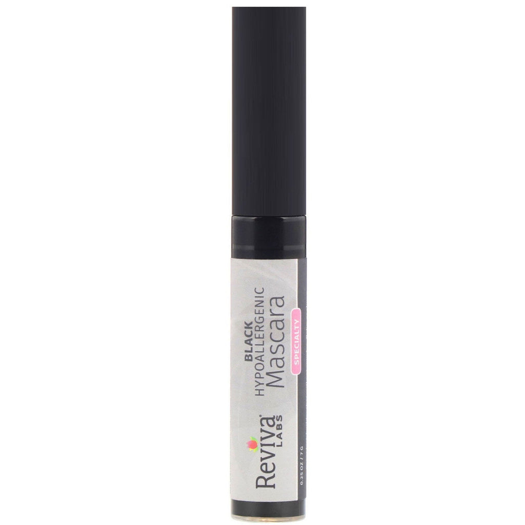 Reviva Labs, hypoallergen mascara, sort, 0,25 oz (7 g)