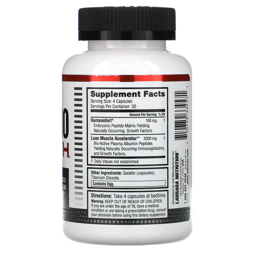 Labrada Nutrition, Crecimiento Humano, 120 Cápsulas