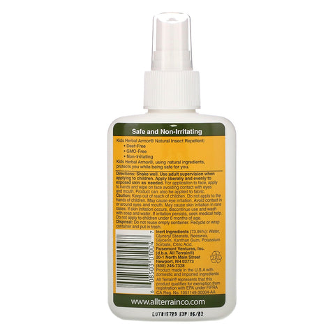 All Terrain, Kids Herbal Armor, Natural Insect Repellent, 4 fl oz (120 ml)