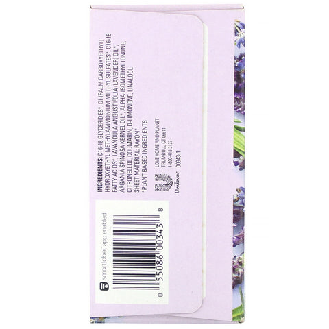 Love Home & Planet, Dryer Sheets, Lavender & Argan Oil, 80 Sheets