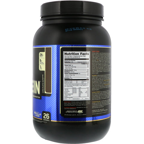 Optimum Nutrition, Gold Standard 100% Casein, Chocolate Supreme, 2 lbs (909 g)