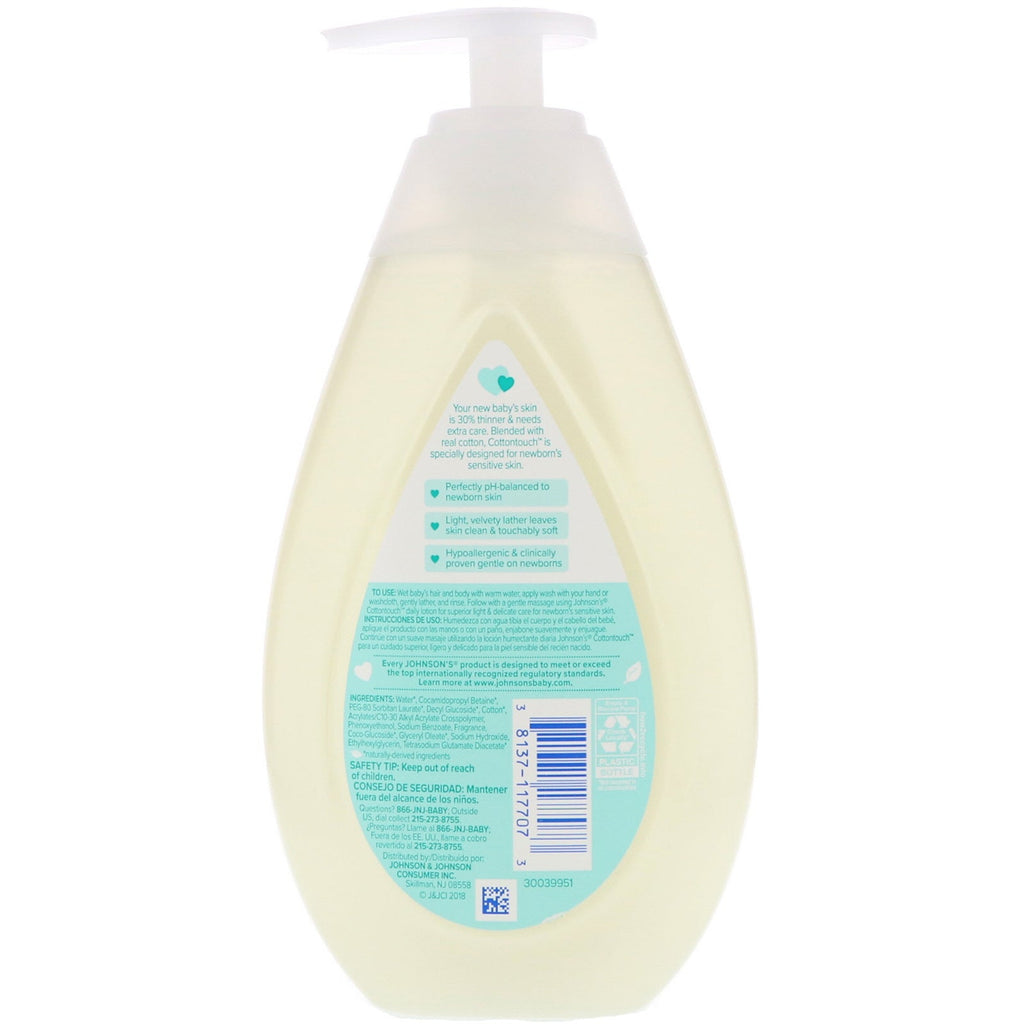 Johnson & Johnson, Cottontouch, Newborn Wash & Shampoo, 13.6 fl oz (400 ml)