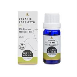 Aqua Oleum Organic Rose Otto 3% Essential Oil 10ml