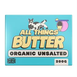 All Things Butter All Things Butter British Organic Unsalted Butter 200g