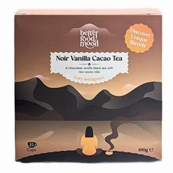 Better Food Mood Chocolate Vanilla Black Loose Leaf Tea with Raw Cacao Nibs 100g