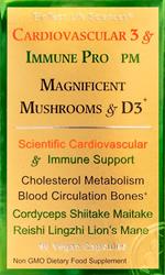 BioTech Life Sciences Cardio Immune 3 Magnificent Mushrooms Vit D3 Beta Glucans 30