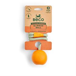 Beco A springy rubber ball on a strong recycled rope.
