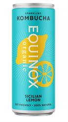 Equinox Kombucha Organic Kombucha Soft Drink Sicilian Lemon 250ml Can