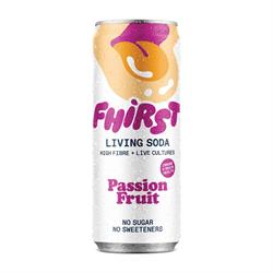 FHIRST FHIRST Living Gut Soda Passion Fruit Probiotic + Prebiotic 330ml