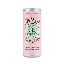Jamu Wild Water Natural Sparkling Raspberry + Gut Friendly Fibre 250ml