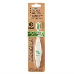 Jack N Jill Bio Toothbrush (TM) Compostable & Biodegradable Handle Dino