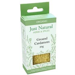 Just Natural Herbs Organic Ground Cardamom (Box) 20g