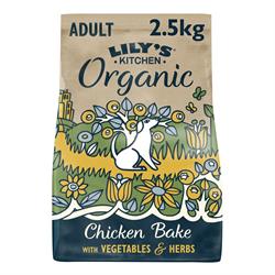 Lilys Kitchen Organic Chicken Bake Dry Food 2.5kg