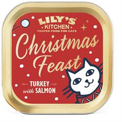 Lilys Kitchen Christmas Turkey & Salmon Pate for Cats 85g
