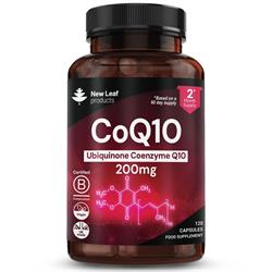 New Leaf Products FREE CoQ10 Capsules - Co Enzyme 200mg 120 Vegan Capsules