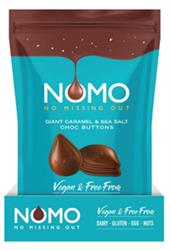 Nomo Nomo Free from Sea Salt and Caramel Chocolate Buttons 110g
