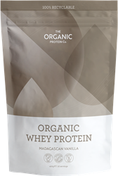 The Organic Protein Co Madagascan Vanilla Organic Whey Protein Powder 1.2 kg