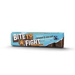 Oxfam Fair Trade OXFAM - BITE TO FIGHT Milk Chocolate Caramel Sea Salt 47g