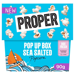 Propercorn Proper Popcorn Sea Salted Microwave Pop Box 90g