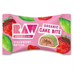 Raw Health Raw Organic Cake Bite Strawberry Matcha 35g