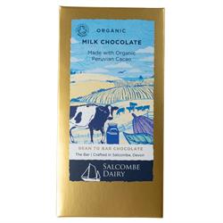 Salcombe Dairy Salcombe Dairy Organic Milk Chocolate Peruvian Bar 75g