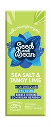 Seed & Bean Organic Milk 37% Sea Salt & Tangy Lime Bar 25g