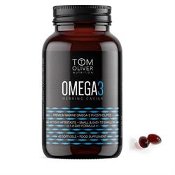 Tom Oliver Nutrition Herring Caviar Oil 60 softgel capsules