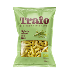 Trafo Organic Pea Flips Lightly Salted 75g