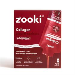 Zooki Marine Collagen 11000mg Sour Cherry 30 Sachets Box