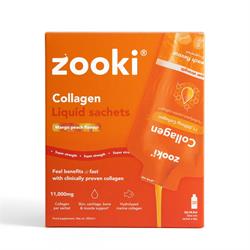 Zooki Marine Collagen 11000mg Mango Peach 30 Sachets Box