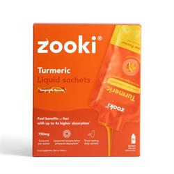 Zooki Liposomal Turmeric 750mg Tangerine 30 Sachets Box