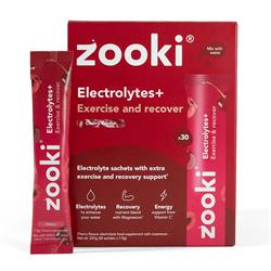 YourZooki Zooki Electrolytes+ Exercise & Recover Cherry 30 Sachet