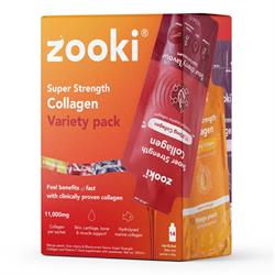 Zooki Marine Collagen 11000mg Variety Pack 14 Sachets Box