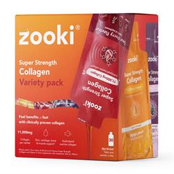 Zooki Marine Collagen 11000mg Variety Pack 30 Sachets Box