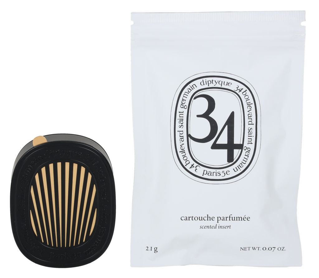 Diptyque Car Diffuser With 34 Boulevard Insert 2.1 g