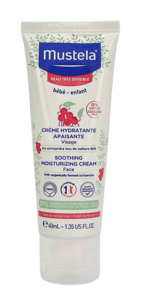 Mustela Bebe Soothing Moisturizing Face Cream 40 ml