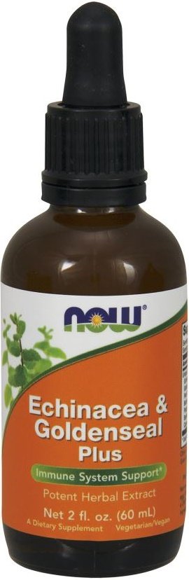 NOW Foods, Echinacea & Goldenseal Plus - 60 ml.