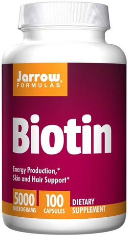 Jarrow Formulas, Biotin, 5000mcg - 100 caps