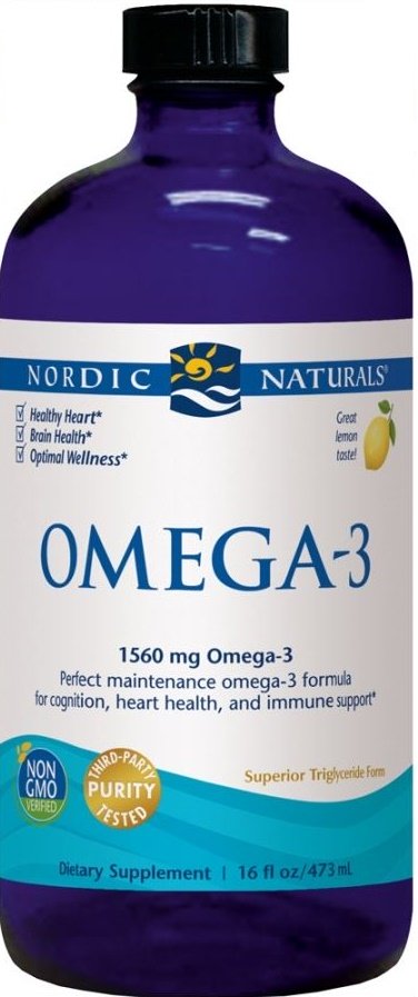 Nordic Naturals, Omega-3, 1560mg Lemon - 473 ml.