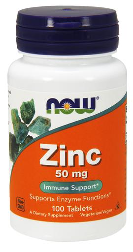 NOW Foods, Zinc, 50mg - 100 tabs