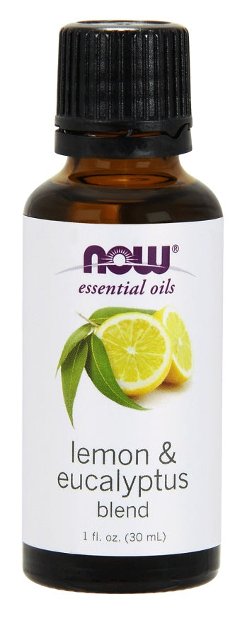 NOW Foods, Essential Oil, Lemon & Eucalyptus Blend - 30 ml.