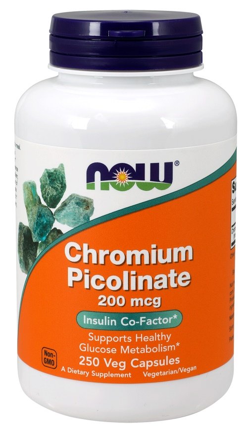 NOW Foods, Chromium Picolinate, 200mcg - 250 vcaps