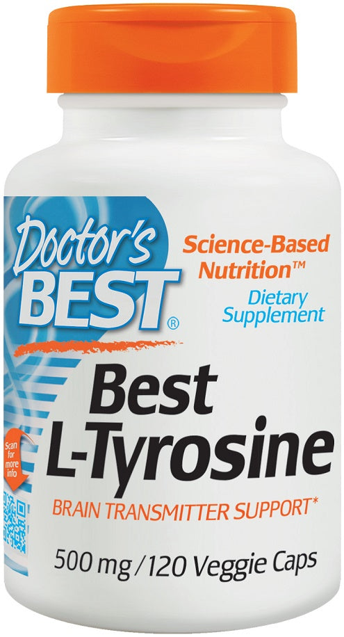 Doctor's Best, L-Tyrosine, 500mg - 120 vcaps