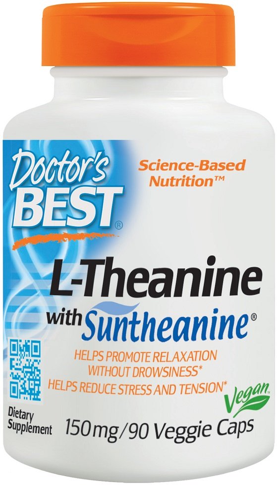 Doctor's Best, L-Theanine with Suntheanine, 150mg - 90 vcaps