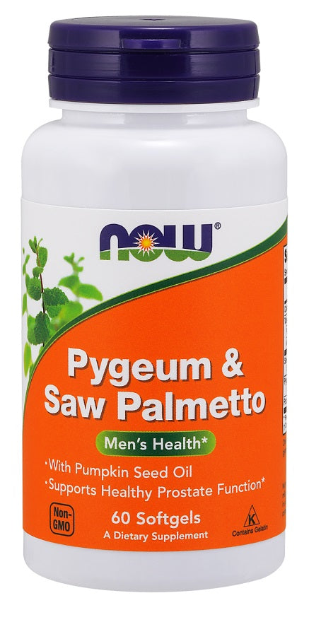 NOW Foods, Pygeum & Saw Palmetto - 60 softgels