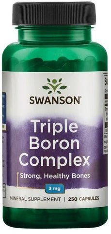 Swanson, Triple Boron Complex, 3mg - 250 caps